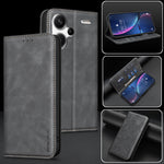 BINFEN COLOR for Xiaomi Redmi Note 13 Pro+ 5G RFID Blocking Calf Texture PU Leather Phone Cover