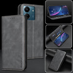 BINFEN COLOR for Xiaomi Redmi 13C 5G / Xiaomi Redmi 13C 4G RFID Blocking Calf Texture PU Leather Phone Cover