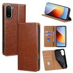 For Xiaomi Redmi A7 Pro 4G (171.56mm) Case Genuine Cow Leather Stand Mobile Phone Cover with RFID Blocking Wallet