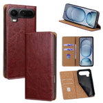 For Honor Magic8 Pro Air 5G Case Genuine Cow Leather Stand Mobile Phone Cover with RFID Blocking Wallet