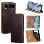 For Honor Magic8 Pro Air 5G Case Genuine Cow Leather Stand Mobile Phone Cover with RFID Blocking Wallet