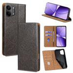 For Xiaomi Redmi Turbo 5 Max 5G Case Genuine Cow Leather Stand Mobile Phone Cover with RFID Blocking Wallet