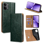 For Xiaomi Redmi Turbo 5 Max 5G Case Genuine Cow Leather Stand Mobile Phone Cover with RFID Blocking Wallet