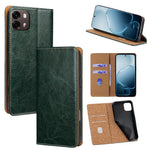 For Oppo A6s 4G Case Genuine Cow Leather Stand Mobile Phone Cover with RFID Blocking Wallet
