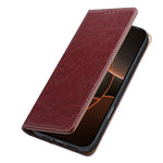 For Honor Power2 5G Case Genuine Cow Leather Stand Mobile Phone Cover with RFID Blocking Wallet