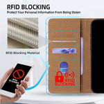 For Honor Power2 5G Case Genuine Cow Leather Stand Mobile Phone Cover with RFID Blocking Wallet