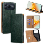 For Honor Power2 5G Case Genuine Cow Leather Stand Mobile Phone Cover with RFID Blocking Wallet