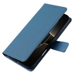 For Xiaomi 17 Ultra 5G Wallet Case Triangle Pattern Imprinted Stand Leather Phone Cover with Shoulder Strap