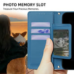 For Xiaomi 17 Ultra 5G Wallet Case Triangle Pattern Imprinted Stand Leather Phone Cover with Shoulder Strap
