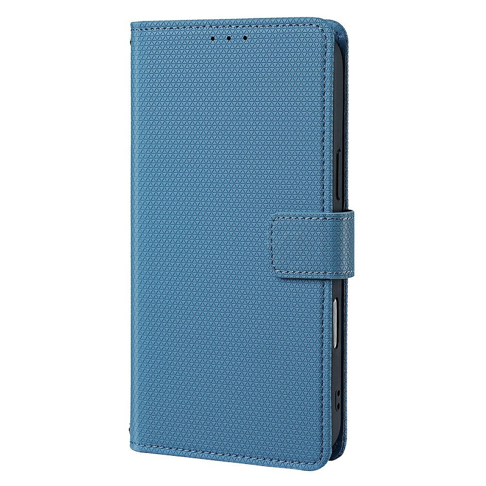 For Honor Magic8 Pro Air 5G Wallet Case Triangle Pattern Imprinted Stand Leather Phone Cover with Shoulder Strap