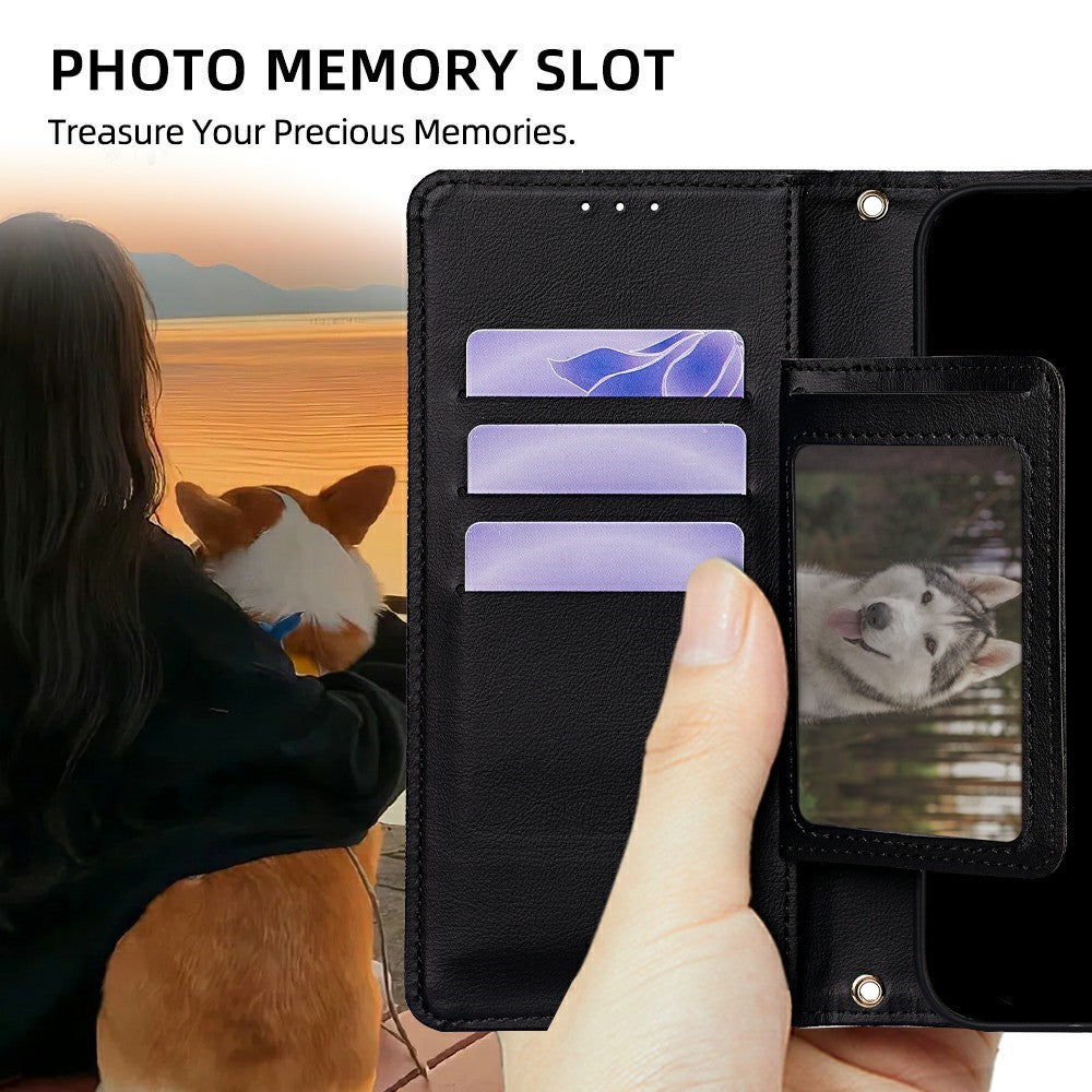 For Xiaomi Redmi Turbo 5 5G Wallet Case Triangle Pattern Imprinted Stand Leather Phone Cover with Shoulder Strap