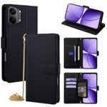 For Xiaomi Redmi Turbo 5 Max 5G Wallet Case Triangle Pattern Imprinted Stand Leather Phone Cover with Shoulder Strap