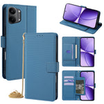 For Xiaomi Redmi Turbo 5 Max 5G Wallet Case Triangle Pattern Imprinted Stand Leather Phone Cover with Shoulder Strap