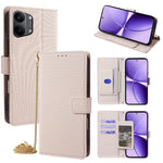 For Xiaomi Redmi Turbo 5 Max 5G Wallet Case Triangle Pattern Imprinted Stand Leather Phone Cover with Shoulder Strap