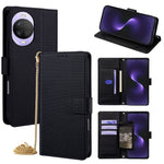 For Huawei nova 15 5G Wallet Case Triangle Pattern Imprinted Stand Leather Phone Cover with Shoulder Strap