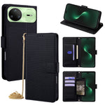 For Huawei nova 15 Pro 5G Wallet Case Triangle Pattern Imprinted Stand Leather Phone Cover with Shoulder Strap