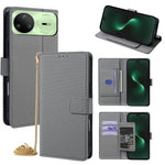 For Huawei nova 15 Pro 5G Wallet Case Triangle Pattern Imprinted Stand Leather Phone Cover with Shoulder Strap
