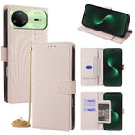 For Huawei nova 15 Pro 5G Wallet Case Triangle Pattern Imprinted Stand Leather Phone Cover with Shoulder Strap