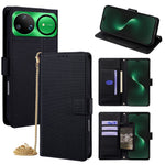 For Huawei nova 15 Ultra 5G Wallet Case Triangle Pattern Imprinted Stand Leather Phone Cover with Shoulder Strap