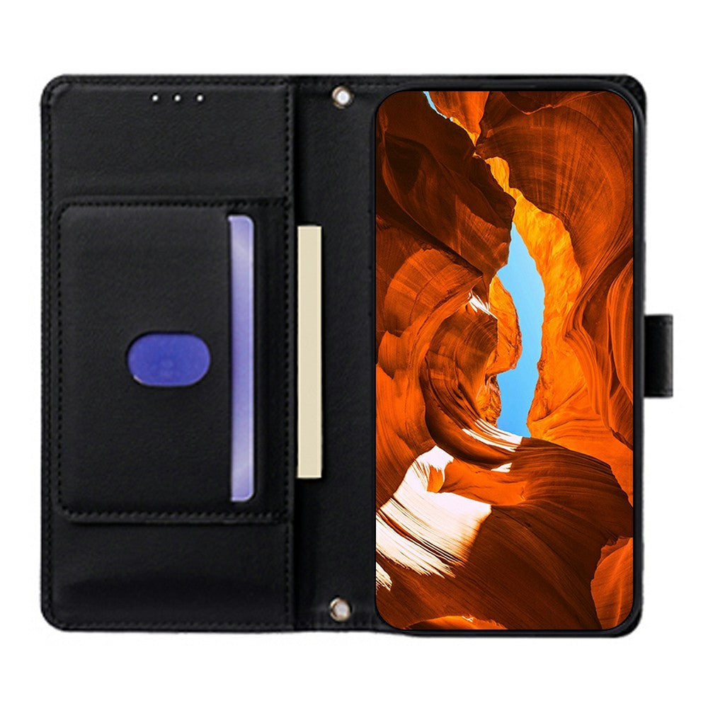 For Huawei nova 15 Ultra 5G Wallet Case Triangle Pattern Imprinted Stand Leather Phone Cover with Shoulder Strap