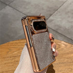 For Huawei Pura X Max Case Wave Glitter Shockproof PC Phone Protective Cover with Screen Protector