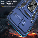 Armor Series for Samsung Galaxy S20 Plus 4G / 5G PC + TPU Anti-drop Phone Case Kickstand Back Cover with Slide Camera Protector