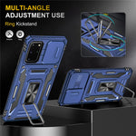 Armor Series for Samsung Galaxy S20 Plus 4G / 5G PC + TPU Anti-drop Phone Case Kickstand Back Cover with Slide Camera Protector