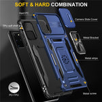 Armor Series for Samsung Galaxy S20 Plus 4G / 5G PC + TPU Anti-drop Phone Case Kickstand Back Cover with Slide Camera Protector