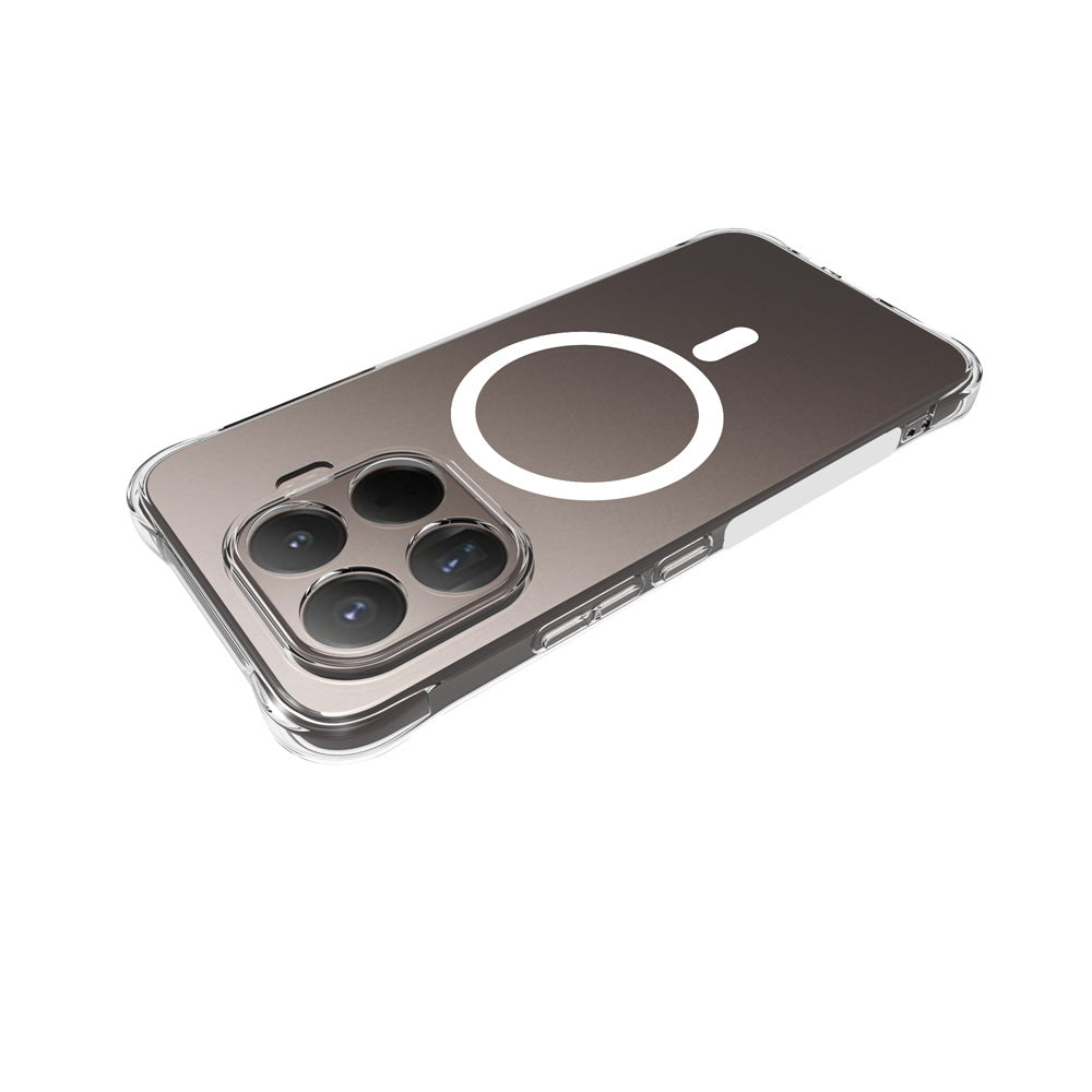 WANLONFENG for Xiaomi 17T Pro TM1 Series 2.0mm Magnetic Case Clear TPU Phone Back Cover