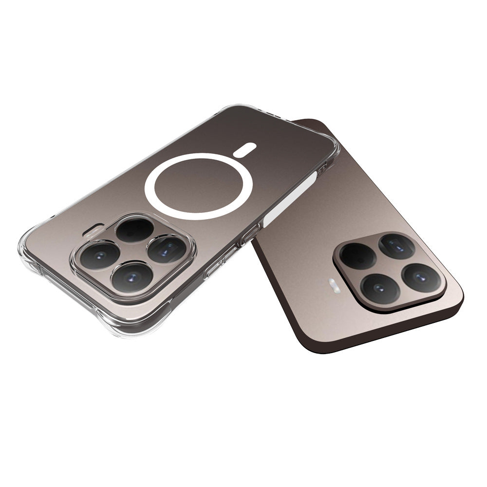 WANLONFENG for Xiaomi 17T Pro TM1 Series 2.0mm Magnetic Case Clear TPU Phone Back Cover