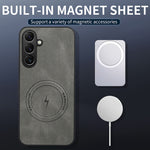 WANLONFENG til Samsung Galaxy S26 FE SD1 Series Magnetisk Cover Nappa Tekstur PC TPU Telefoncover