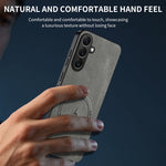 WANLONFENG til Samsung Galaxy S26 FE SD1 Series Magnetisk Cover Nappa Tekstur PC TPU Telefoncover