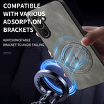 WANLONFENG til Samsung Galaxy S26 FE SD1 Series Magnetisk Cover Nappa Tekstur PC TPU Telefoncover