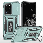 Armor Series for Samsung Galaxy S20 Ultra Kickstand PC + TPU Hybrid Cover Protective Phone Case with Slide Camera Protector