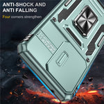 Armor Series for Samsung Galaxy S20 Ultra Kickstand PC + TPU Hybrid Cover Protective Phone Case with Slide Camera Protector