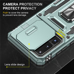 Armor Series for Samsung Galaxy S20 Ultra Kickstand PC + TPU Hybrid Cover Protective Phone Case with Slide Camera Protector