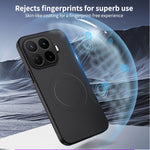 WANLONFENG for Xiaomi 17T TQ Series Magnetic Case Carbon Fiber Texture PC TPU Phone Cover
