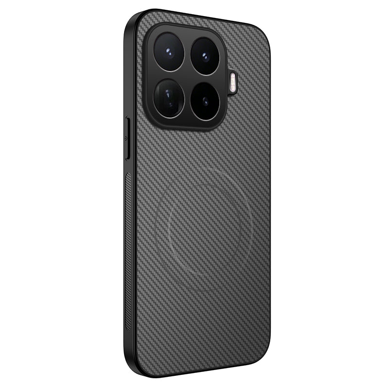 WANLONFENG for Xiaomi 17T TQ Series Magnetic Case Carbon Fiber Texture PC TPU Phone Cover