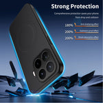 WANLONFENG for Xiaomi 17T Pro TQ Series Magnetic Case Carbon Fiber Texture PC TPU Phone Cover