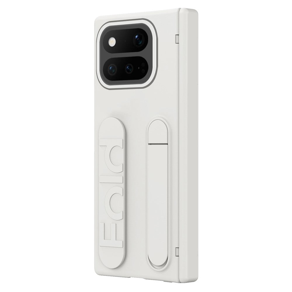 For Google Pixel 11 Pro Fold Case Kickstand Wristband PC Phone Cover with Tempered Glass Film