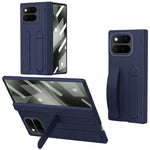 For Google Pixel 11 Pro Fold Case Kickstand Wristband PC Phone Cover with Tempered Glass Film