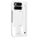 For Google Pixel 11 Pro Fold Case Kickstand Hinge PC Phone Cover with Tempered Glass Film, Stylus