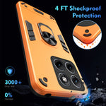 WANLONFENG-etui til Motorola Edge 70 Fusion+ 5G / Motorola Edge 70 Fusion 5G, YS-serien, stødsikkert PC- og TPU-mobilcover med 2 hærdede glasfilm