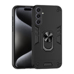 WANLONFENG til Samsung Galaxy S25+ YS Series Cover Kickstand Stødsikkert PC TPU Telefoncover med 2 stk. Hærdet Glasfilm