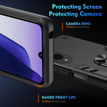 WANLONFENG för Samsung Galaxy S25 Edge YS-seriens skal, stötsäkert PC TPU-mobilskal med 2 st. härdat glasfilm
