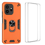 WANLONFENG för OnePlus 15T 5G YS-seriens skal, stötsäkert PC TPU-mobilskal med 2 st. härdat glasfilm