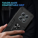 WANLONFENG for Xiaomi Poco M8 5G / Xiaomi Redmi Note 15 5G (Global) YS Series Case Kicktand Shockproof PC TPU Phone Cover with 2Pcs Tempered Glass Film