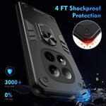 WANLONFENG för Xiaomi Redmi Note 15 Pro 5G (Global) YS-seriens skal, stötsäkert PC TPU-mobilskydd med 2 st. härdat glasfilm