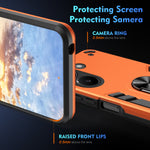 WANLONFENG for Xiaomi Redmi Turbo 5 5G / Xiaomi Poco X8 Pro 5G YS Series Case Kicktand Shockproof PC TPU Phone Cover with 2Pcs Tempered Glass Film