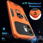 WANLONFENG för Honor 600 5G YS-seriens skal, stötsäkert PC TPU-mobilskal med 2 st. härdat glasfilm